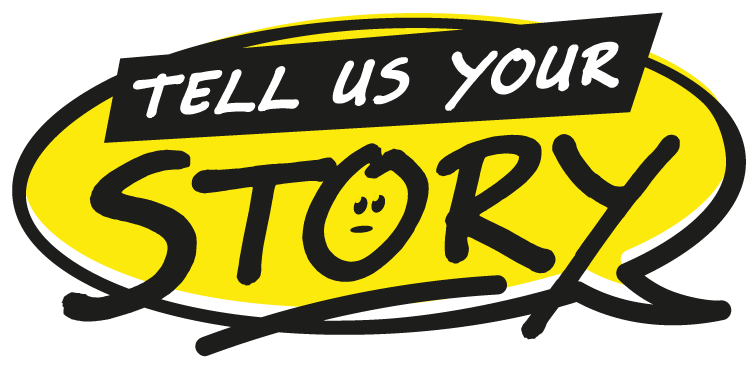 Tell us your story logo